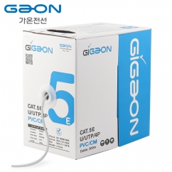 가온전선 CAT.5E UTP 케이블 300m (단선/그레이) GAON CAT.5E 300M (Gray)